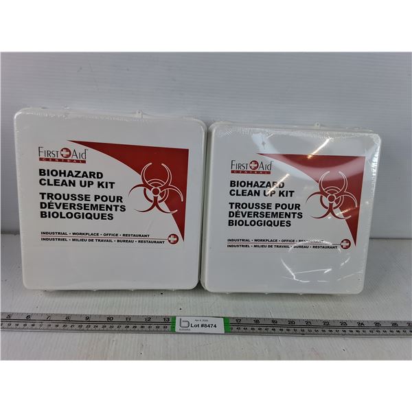 (2) Biohazard Clean Up Kit- Sealed