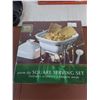 Image 6 : 18" x 12" Metal Serving Tray, Omelette Fry Pan, New Gourmet Bowl Maker & Square Serving Set