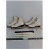 Image 1 : (2) Pairs of Women's Size 5 Leather Figure Skates (Daoust & Lange), 3 Skate Guards