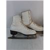 Image 2 : (2) Pairs of Women's Size 5 Leather Figure Skates (Daoust & Lange), 3 Skate Guards