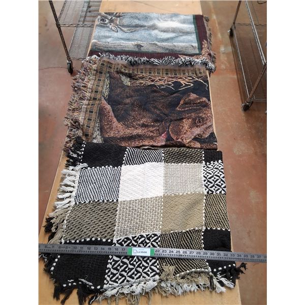 3 Throw Blankets