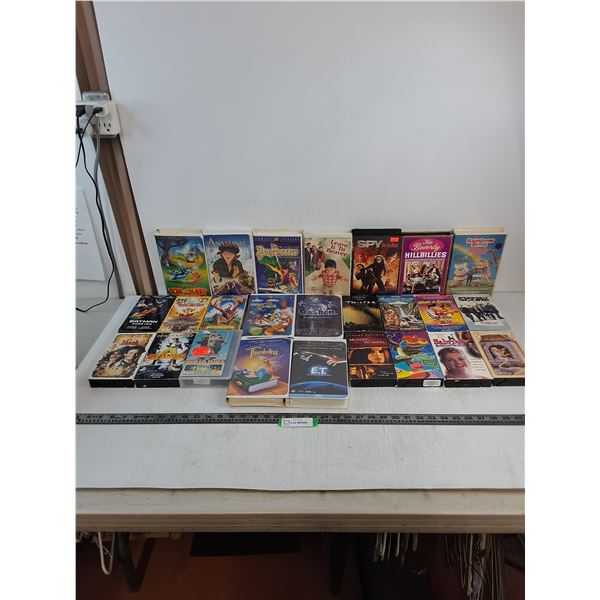 (25) Assorted VHS Movies