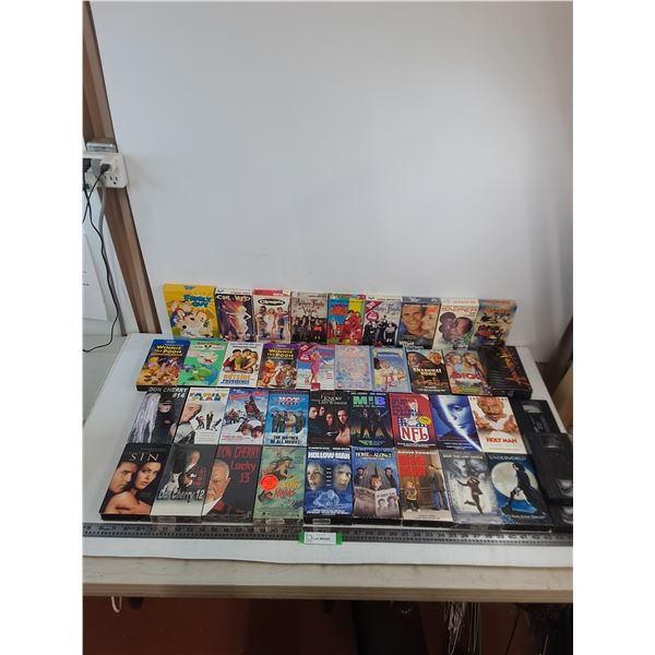 (40) Assorted VHS Movies