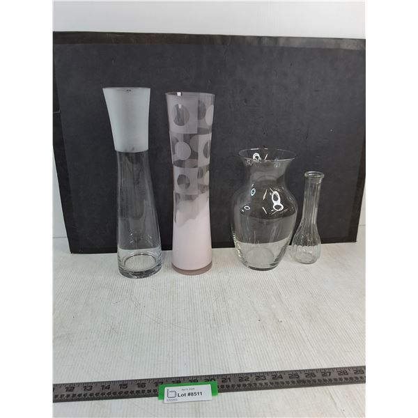 (4) Vases - PICK UP