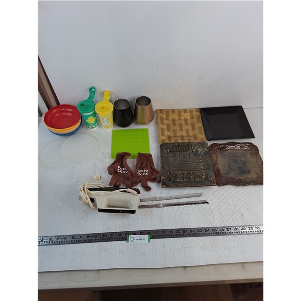 Moulinex Meat Carver - Tested, Assorted Plates Cups & Bowls, Potato Gloves