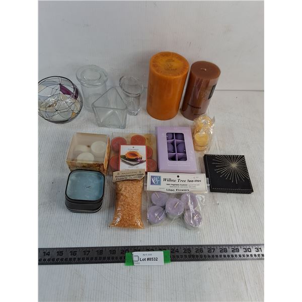 Candles & Candle Holders, Set of Coasters