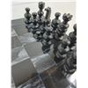 Image 3 : Stoneware Chess Board & Pieces - Some Damage