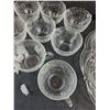 Image 3 : Glass Punch Set With (8) Cups 3.5", Bowl 11",  Ladle, And Plate 15" - PICK UP