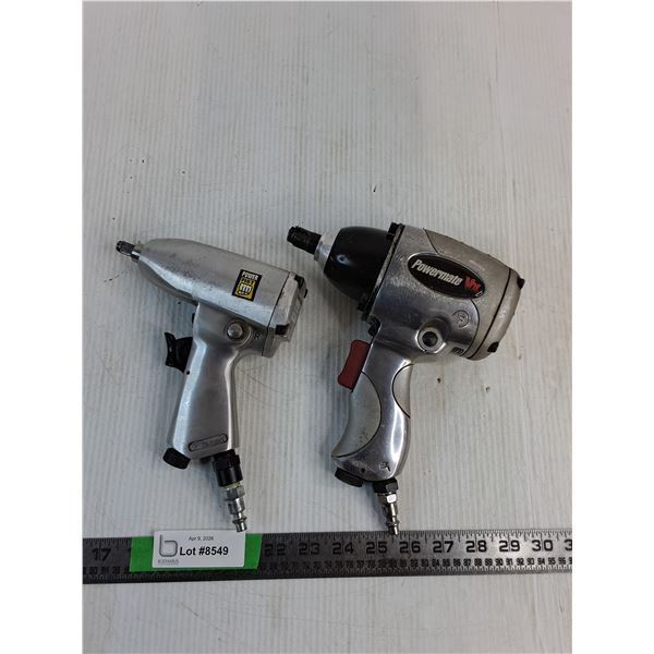 (2) Drive Air Impact Wrench- Power Fist 3/8", Powermate