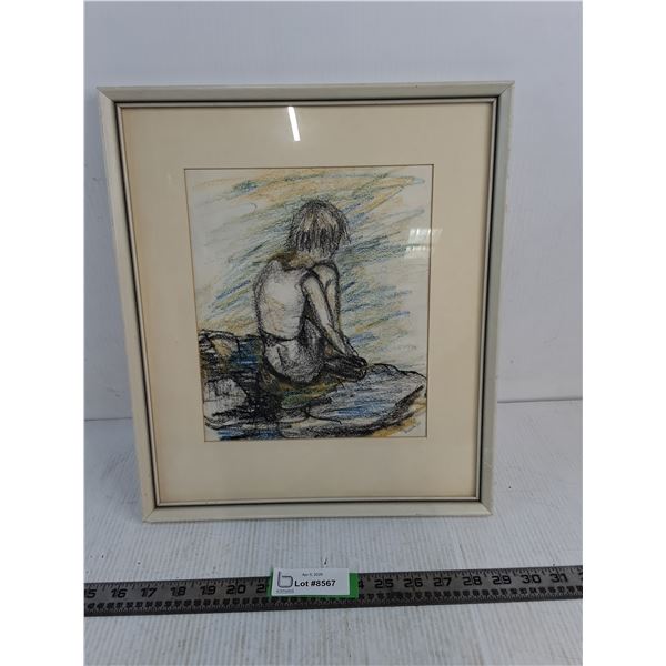 Framed Picture By Manitoba Artist G.Walker 13.5"x15.5"