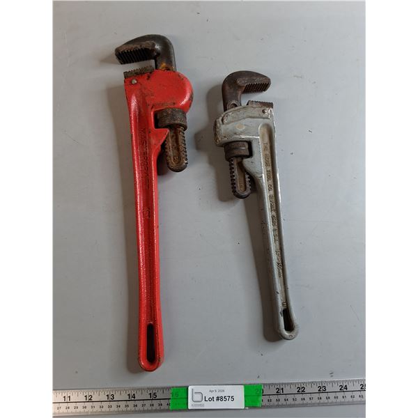 (2) Pipe Wrenches- 14" & 18"- Pickup Preferred