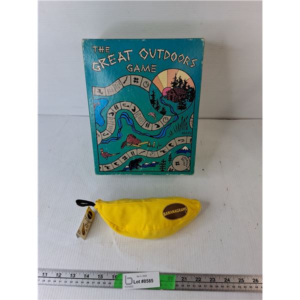 (2) Games- The Great Outdoors Game & Bananagrams