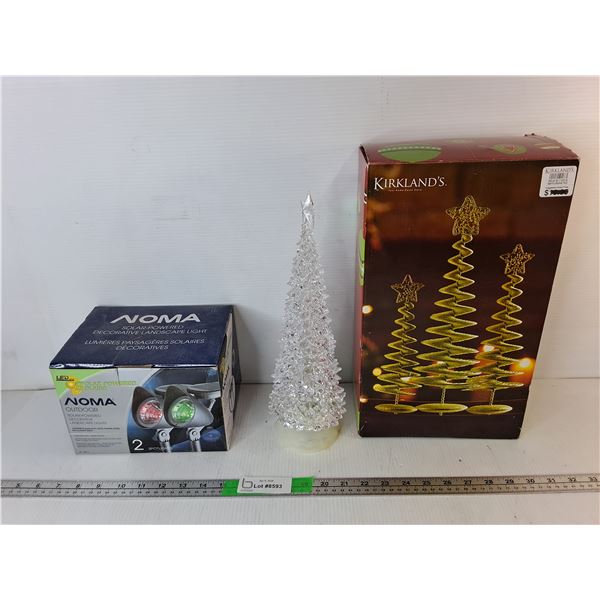 Noma Outdoor Solar Powered Lights & Decorative Trees Up to 15"