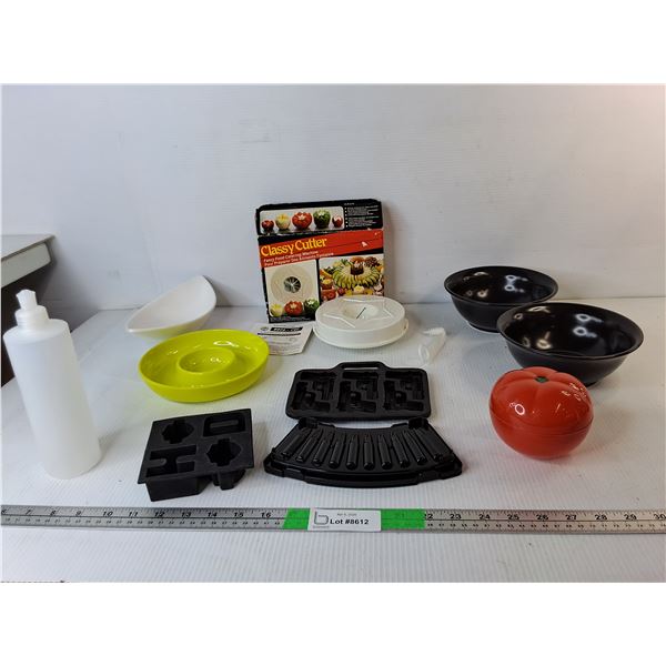 Ice Cube Molds, Classy Cutter, Ceramic Bowls, Misc.