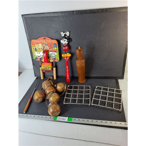 Trivets, Campfire Cook Set, Walt Disney Shoehorn, Misc.