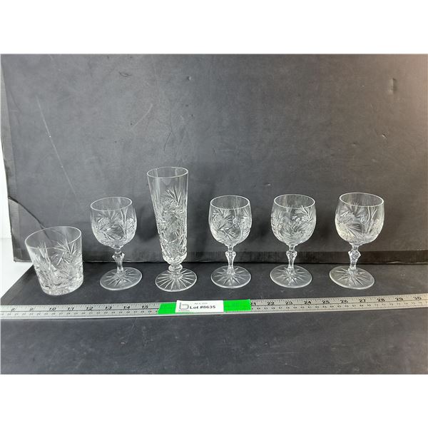 (6) Crystal Glasses
