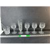 Image 1 : (6) Crystal Glasses