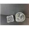 Image 2 : Crystal Vase 8" & Candy Dish