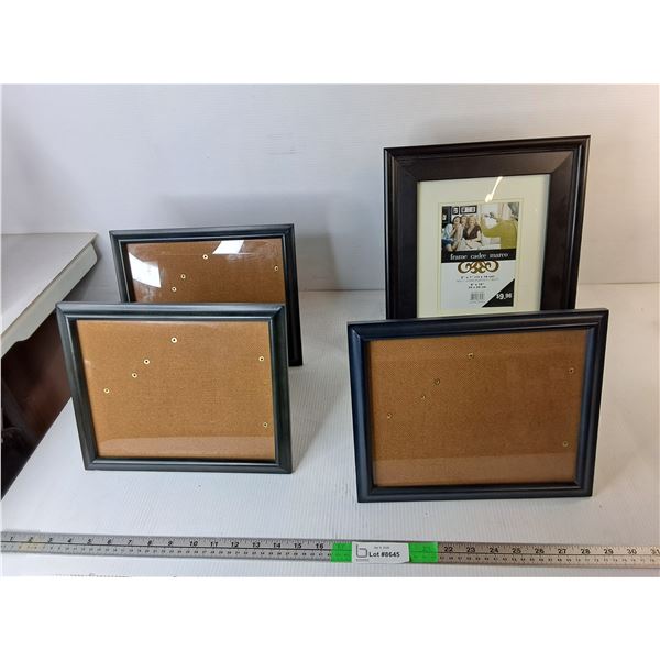 (4) Wooden Photo Frames Up to 11.5" x 13.5"