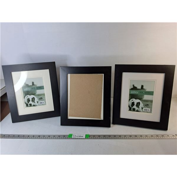 (3) Wooden Photo Frames 10.5" x 12.75"