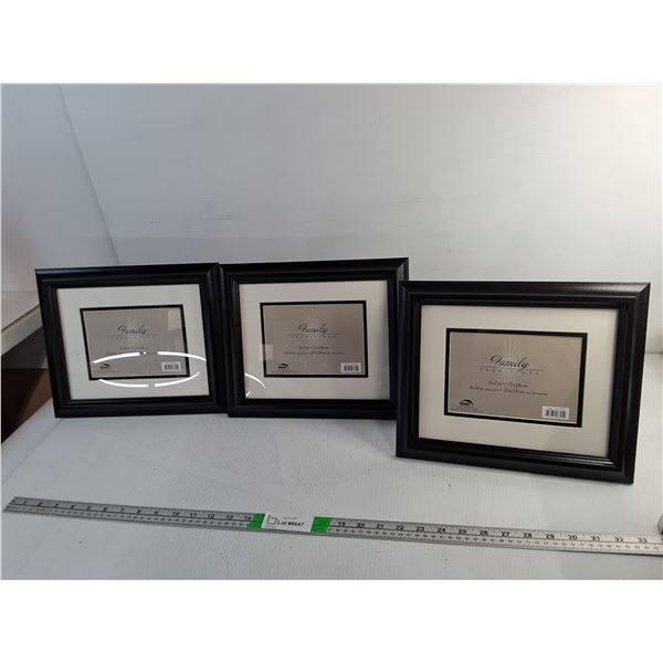 (3) Wooden Photo Frames 12.25" x 10.25"