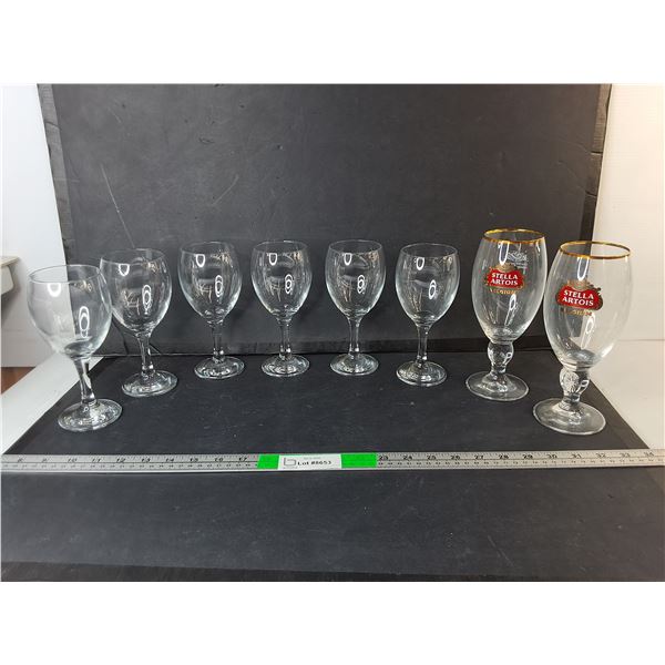 (8) Wine Glasses - PICK UP