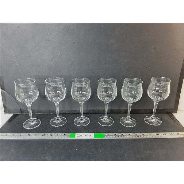 (6) Wine Glasses