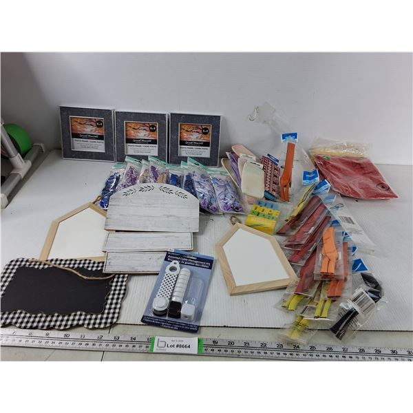 Sunglasses Cords, (3) Picture Frames, Eyeglass pouch, Misc