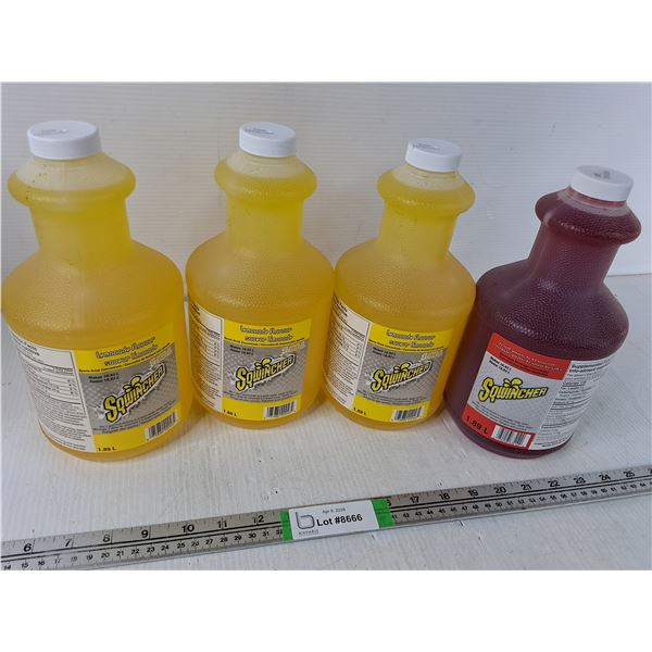 (4) Sqwinchers Sport Drink Concentrate - Cannot Ship
