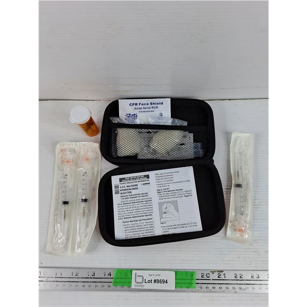 S.O.S. Naloxone Hydrochloride Injection Kit ( Anti Opioid Overdose Kit) Expire May 2027 -PICK UP ONL