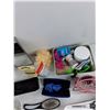 Image 8 : Rectangular Mirror, USB Fan - Powers On, As Is, Hair Brush, Scissors, Misc Cosmetics - PICK UP