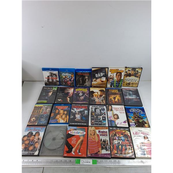 Assorted DVDs & Blu Ray - Safe House, Family Matters, Pitch Perfect, Misc