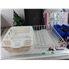 Image 7 : Dish Racks, Nail Polish, Light Up Mini Christmas Tree, Coloring Books, Serving Tray, Misc - PICK UP