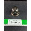 Image 3 : ^Golden Ring w/Diamond-like Stone in Silver-Plated Birks Ring Case - Size 9, CANNOT AUTHENTICATE