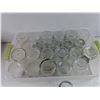 Image 2 : (23) Glass Gem Jars & Plastic Container 24" x 15" - PICK UP ONLY