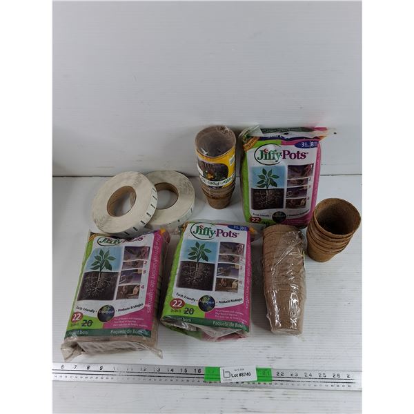 SK Grown Stickers, Jiffy Pots