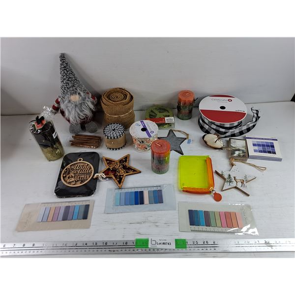 Ribbons, Christmas Decorations, Cinnamon Sticks, Candles, Stack Pad, Misc