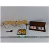 Image 1 : (4) Kitchen Storage Canisters w/Wooden Spoons & Playing Cards