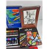 Image 5 : Canvas Paper, Expanding File Pocket, Sketch Paper, 24 Glass Colors, Misc