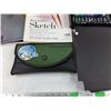 Image 6 : Canvas Paper, Expanding File Pocket, Sketch Paper, 24 Glass Colors, Misc
