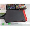 Image 7 : Canvas Paper, Expanding File Pocket, Sketch Paper, 24 Glass Colors, Misc