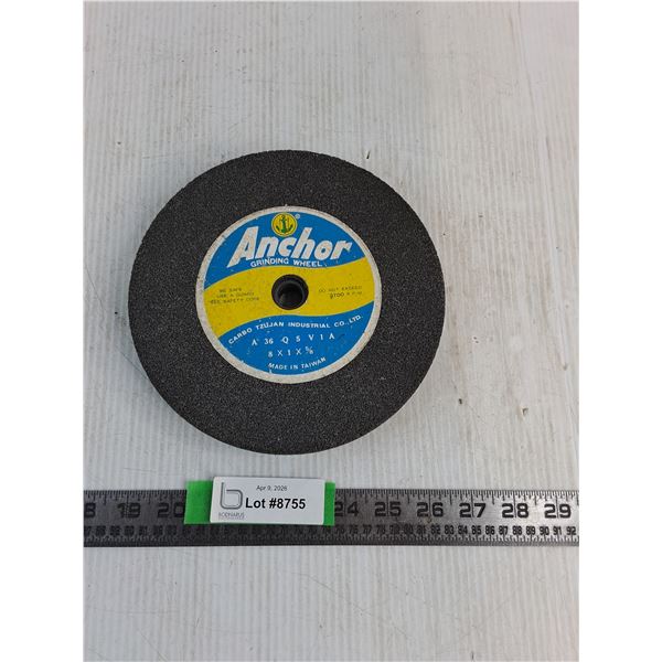 Anchor 8"x1" Grinding Wheel 3700 RPM