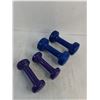 Image 2 : (4) Weights-  (2) 5lbs, (2) 10lbs - PICK UP