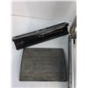 Image 3 : (2) Moore Portable Invoice Receipt Machines Up To 7.5"x11", Vintage Machine Brass Dataplate 8"x6", H