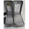 Image 4 : (2) Moore Portable Invoice Receipt Machines Up To 7.5"x11", Vintage Machine Brass Dataplate 8"x6", H