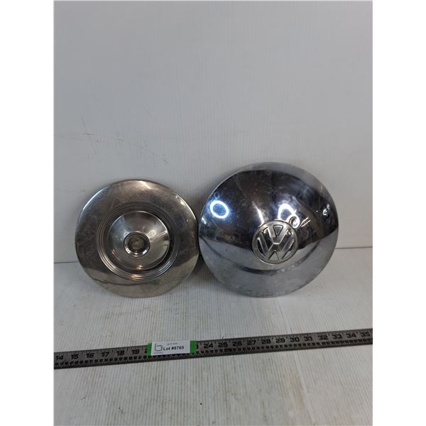 Vintage Hubcups- Volkswagen And Peugeot Columbo