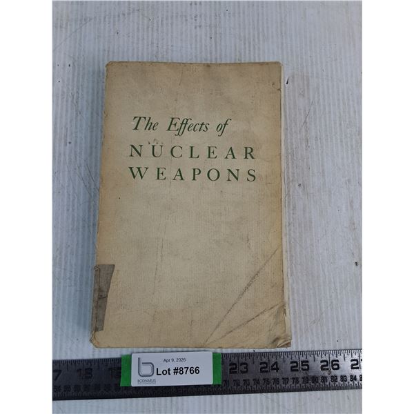 Book On The Effects Of Nuclear Weapons 53975 VI