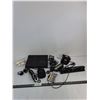 Image 1 : Shaw Case Box, Shaw Laptop Charger, Wahl Clipper, Small Clock, Mini Portable Calculator, (2) Hole Pu