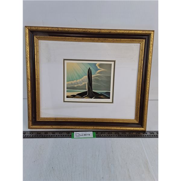 Framed Print Of "North Shore, Lake Superior" By Lawren Harris 17"x14"