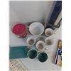 Image 3 : 3-Wick Candle, Mug With (6) Espresso Cups, (36) Double Ended Fibre-Tip Pens, Drip Rod, Monogram Cand